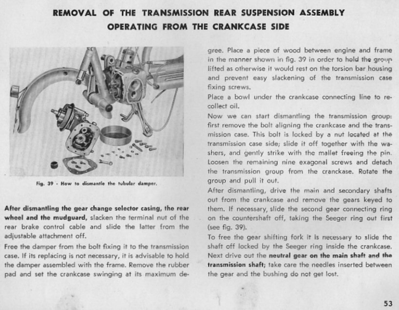 Lambretta Journey Gearbox Transmission Case Seperation